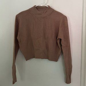 PacSun Light Brown Cropped Sweater